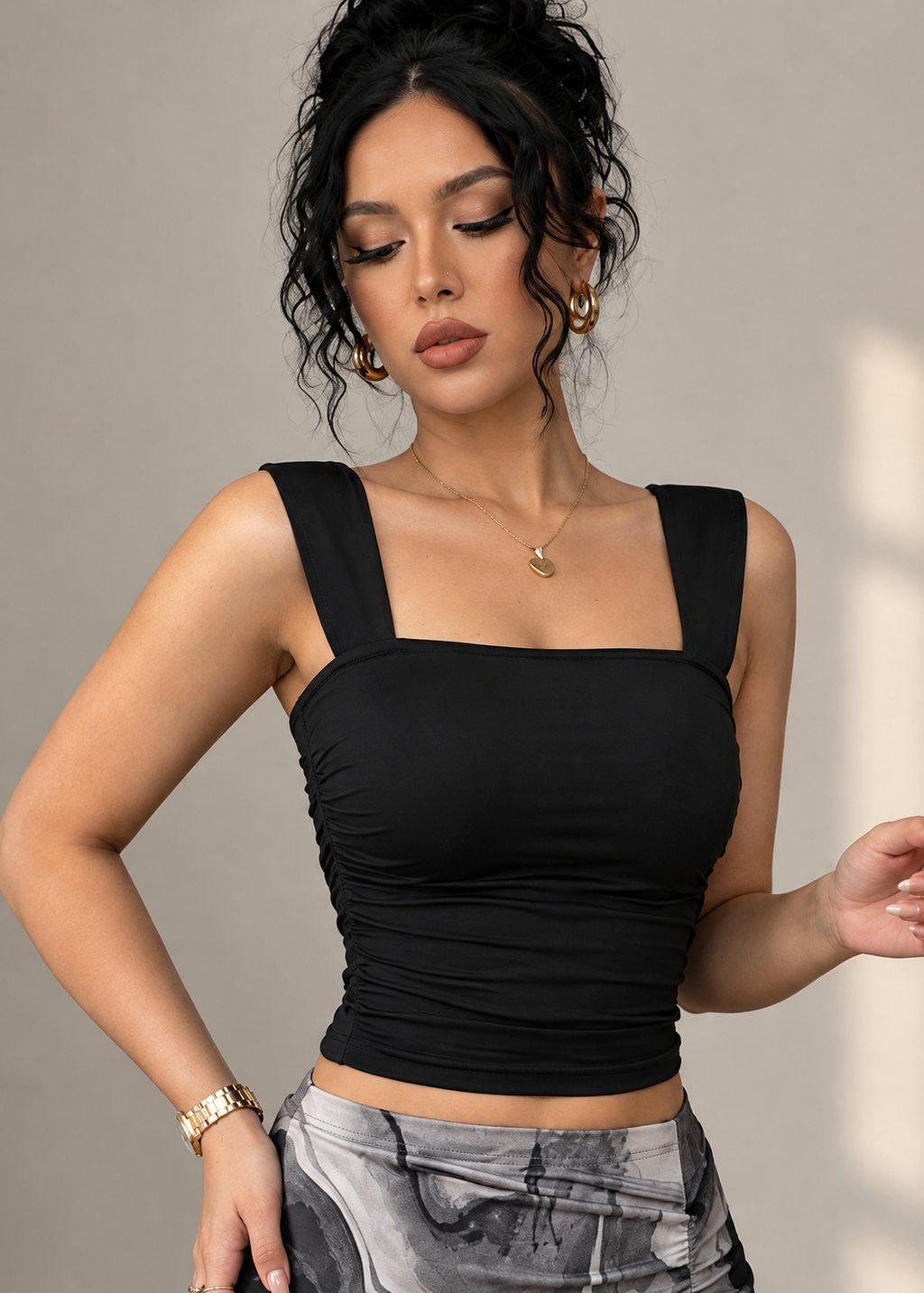 Luna Marble Skirt Set