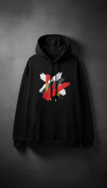Shadow Black oversized hoodie